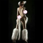 Sexy Fox Tail Metallic Anal Plug Suit Sm Cosplay Adult Games Couple Flirting Sex Toy Products Shop