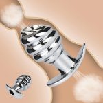 Metal Hollow Tunnel Anal Plug Douche Enema Prostata Massager Anus Sex Toys For Woman Men Gay Peep Vaginal Butt