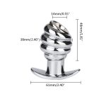 Metal Hollow Tunnel Anal Plug Douche Enema Prostata Massager Anus Sex Toys For Woman Men Gay Peep Vaginal Butt - 3