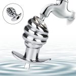 Metal Hollow Tunnel Anal Plug Douche Enema Prostata Massager Anus Sex Toys For Woman Men Gay Peep Vaginal Butt - 6