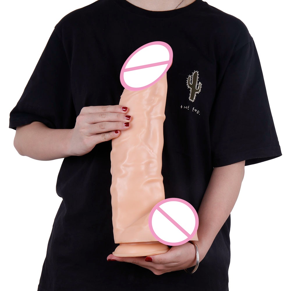 Large Realistic Silicone Dildo 394 Inches Diameter Adult Pleasure Sex Toy For Women - 1