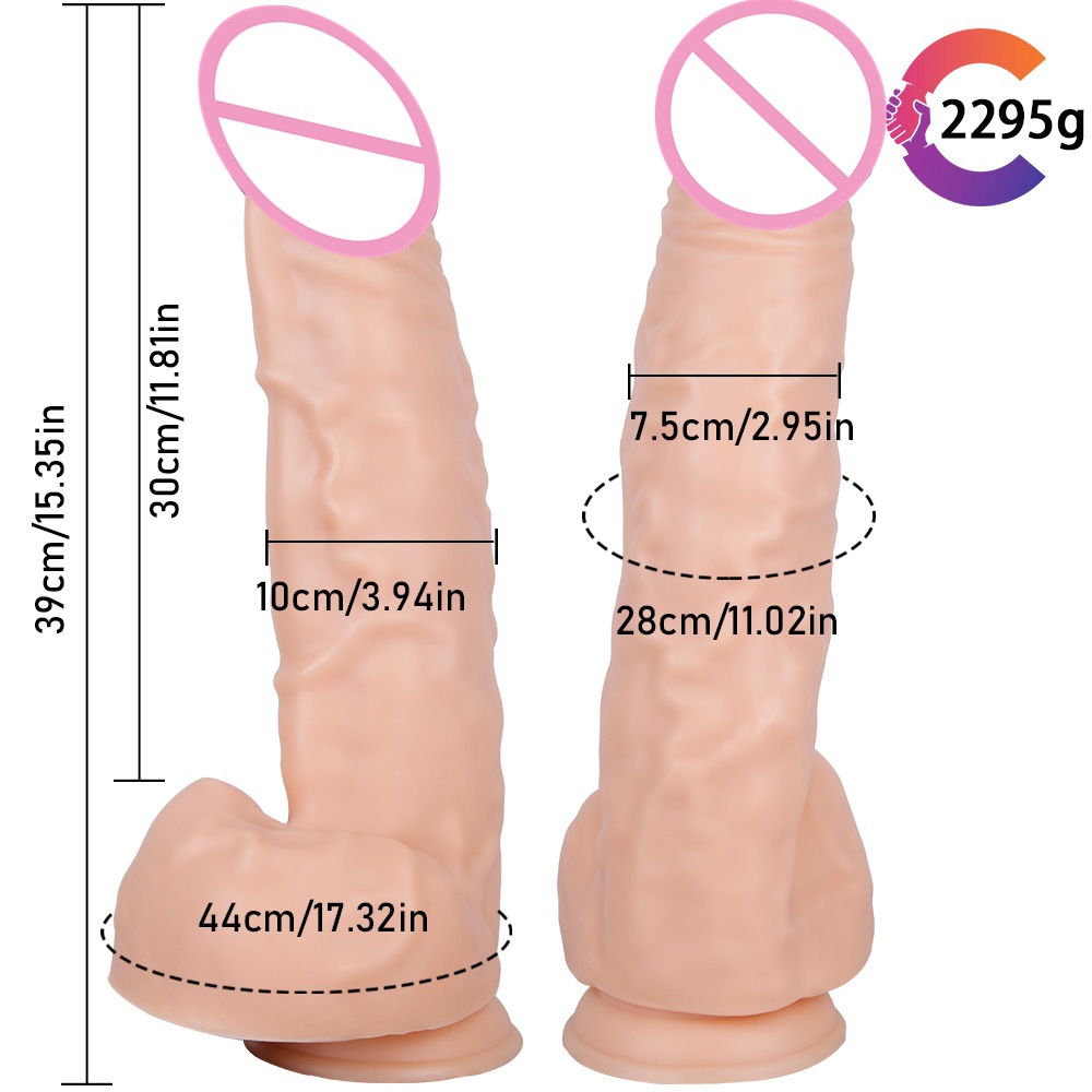 Large Realistic Silicone Dildo 394 Inches Diameter Adult Pleasure Sex Toy For Women - 5