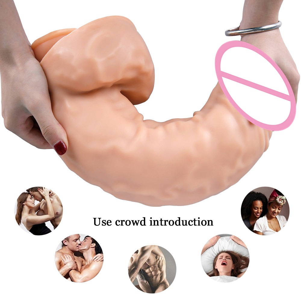 Large Realistic Silicone Dildo 394 Inches Diameter Adult Pleasure Sex Toy For Women - 9