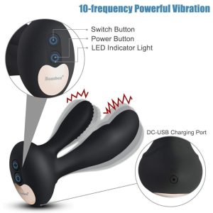 Rabbit Vibrator- Vaginal & Clitoral Vibrating Dildo - Silicone For Women Couples Rechargeable Waterproof Stimulator - 2