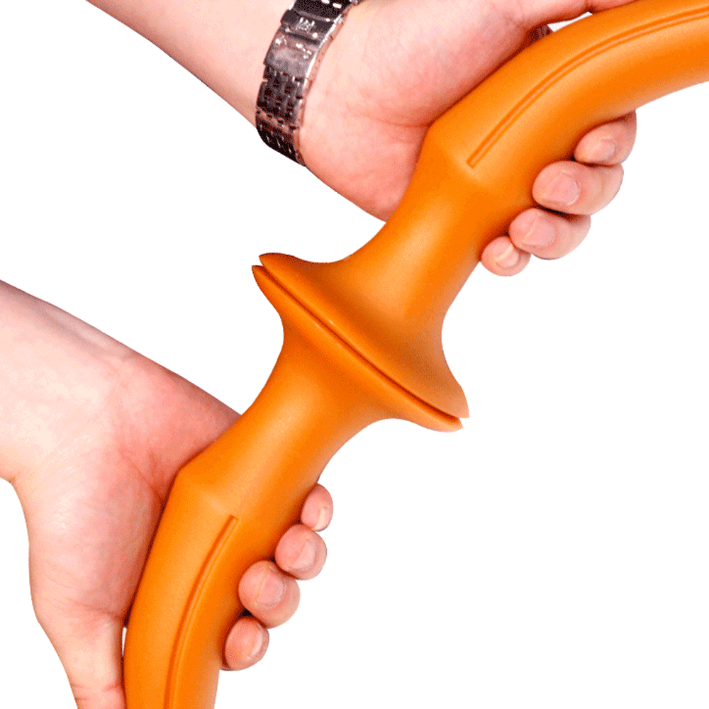 Super Long 60cm Gold Silicone Anal Plug Gspot Stimulator Unisex Dildo Sex Toy For Enhanced Pleasure - 3