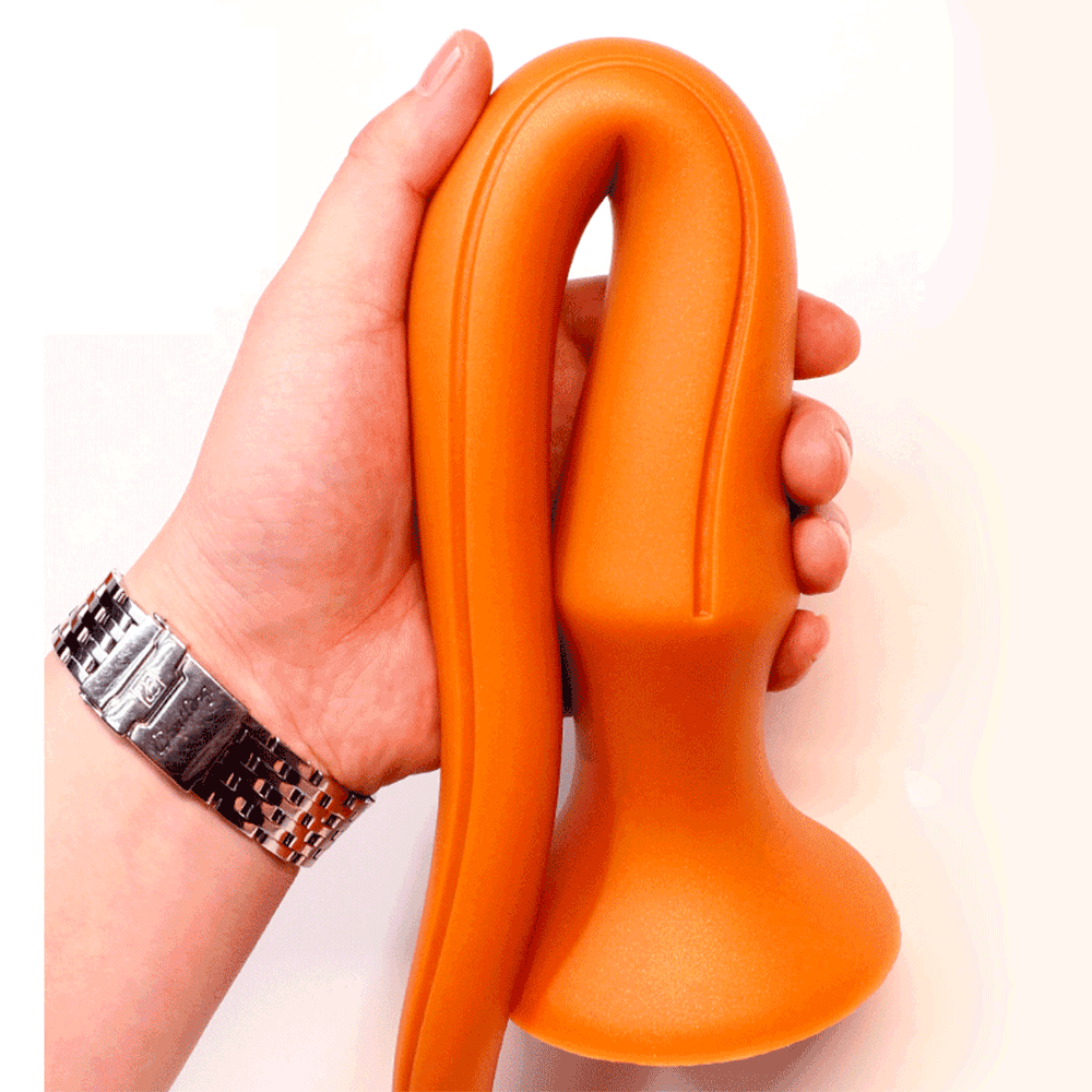 Super Long 60cm Gold Silicone Anal Plug Gspot Stimulator Unisex Dildo Sex Toy For Enhanced Pleasure - 5