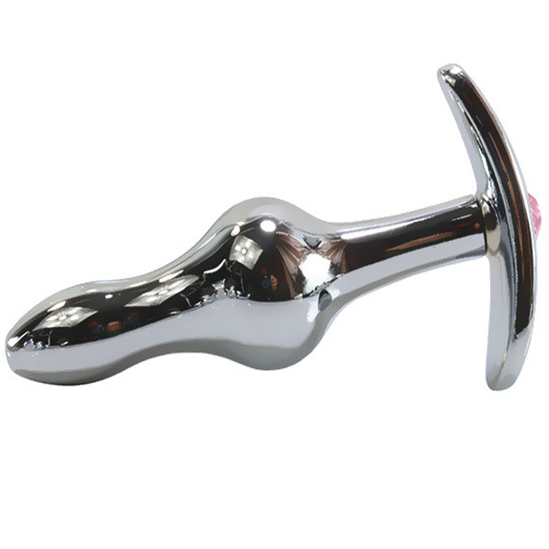 Anal Plug Set Metal Dildo Double Bead Prostate Massager Unisex Erotic Toy Large Bullet Masturbator Artificial Penis Wand - 3