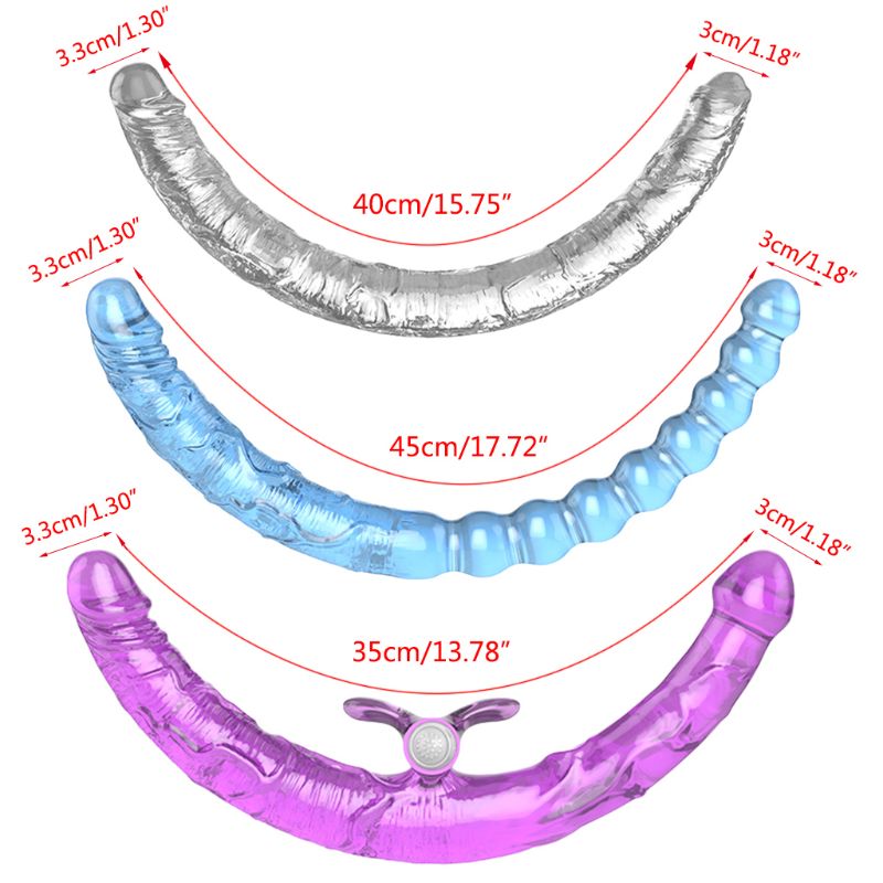 Dualended Flexible Dildo For Women Lesbian Gay Soft Silicone Vaginal Anal Sex Toy Artificial Penis Dong - 6