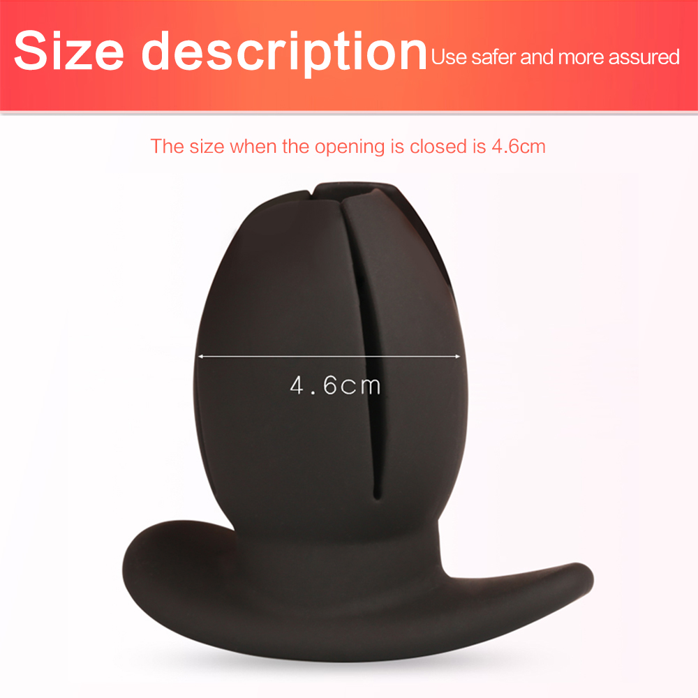 Unisex Silicone Anal Hollow Petal Tunnel Plug Vaginal Speculum Intimate Expansion Toy Sexual Wellness Accessory - 6