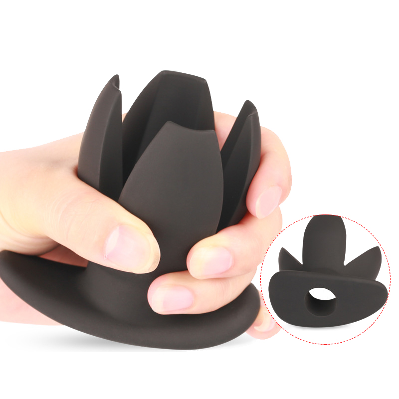 Unisex Silicone Anal Hollow Petal Tunnel Plug Vaginal Speculum Intimate Expansion Toy Sexual Wellness Accessory - 10