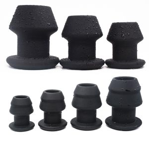 Hollow Big Butt Plug Anal Expander Silicone Speculum Sm Peeping Sex Toy Prostate Massage Huge Dildo Ass Plugs Anus Cleaning Tool