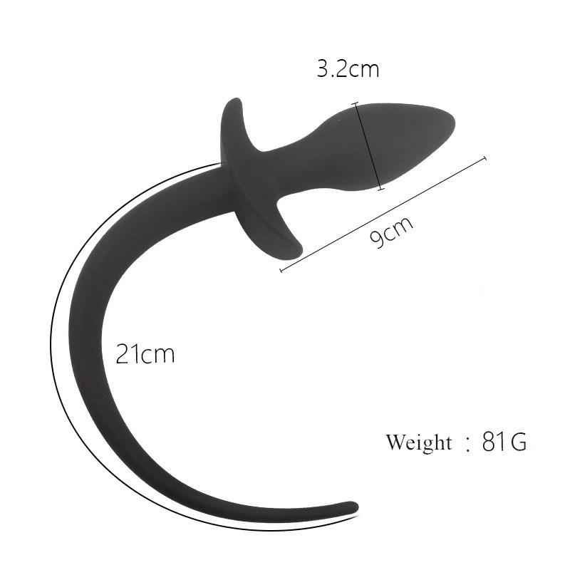 Silicone Anal Plug Gspot Stimulator Bdsm Erotic Toy For Men Women Gay Dog Tail Shape - 1