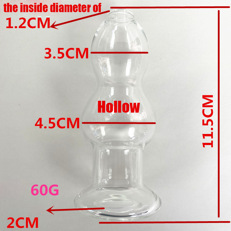 Transparent Anal Butt Plug 7 Sizes Smooth Insertion Gspot Stimulation Adult Pleasure Toy Orgasm Enhancer - 4