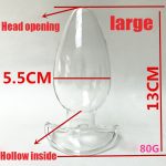 7 Sizes Transparent Hollow Anal Butt Plug Smooth Insert Masturbation Peep Massage G-spot Orgasm Stimulate Adults Product - 5