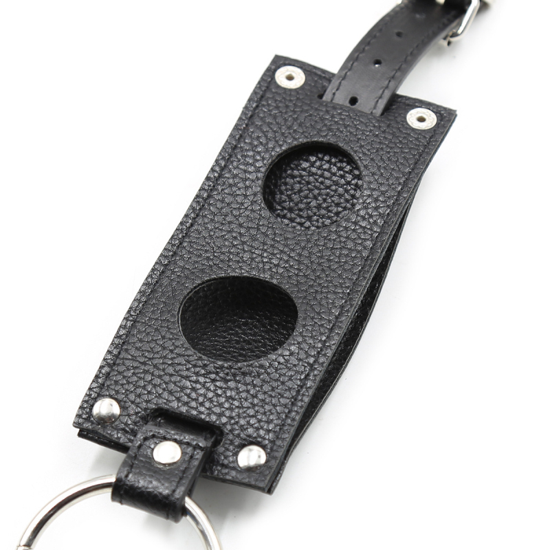 Black Pu Lesbian Bondage Pants With Removable Dildo Strapon Harness Belt Womens Chastity Belt Sex Toy C3264 - 10