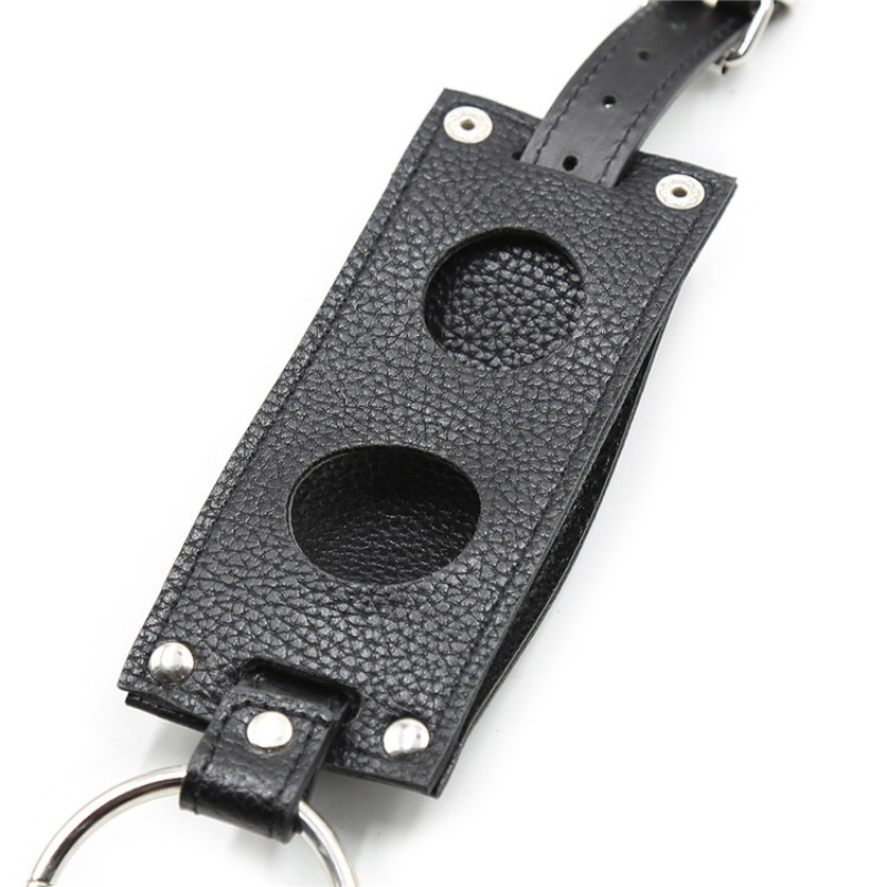 Black Pu Lesbian Bondage Pants With Removable Dildo Strapon Harness Belt Womens Chastity Belt Sex Toy C3264 - 12