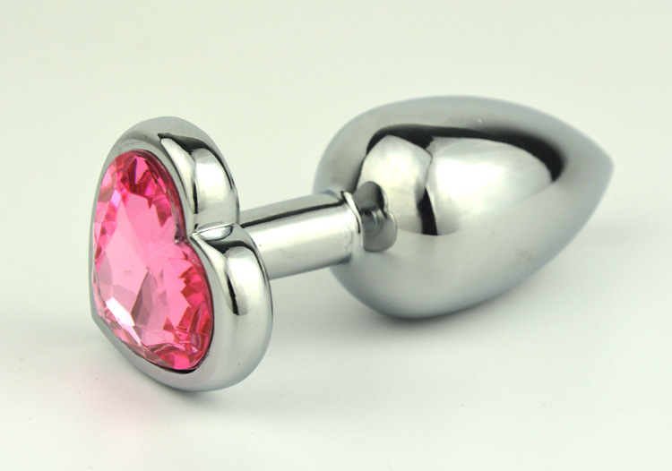 Stainless Steel Anal Plug Set With Crystal Detail Prostate Massager Dildo Erotic Sex Toys - 14