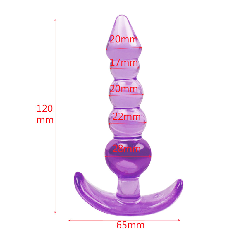 Stainless Steel Anal Plug Set With Crystal Detail Prostate Massager Dildo Erotic Sex Toys - 16