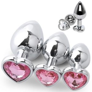 3 Size Anal Plug Stainless Steel Crystal Butt Stimulator Sex Toys Prostate Massager Dildo