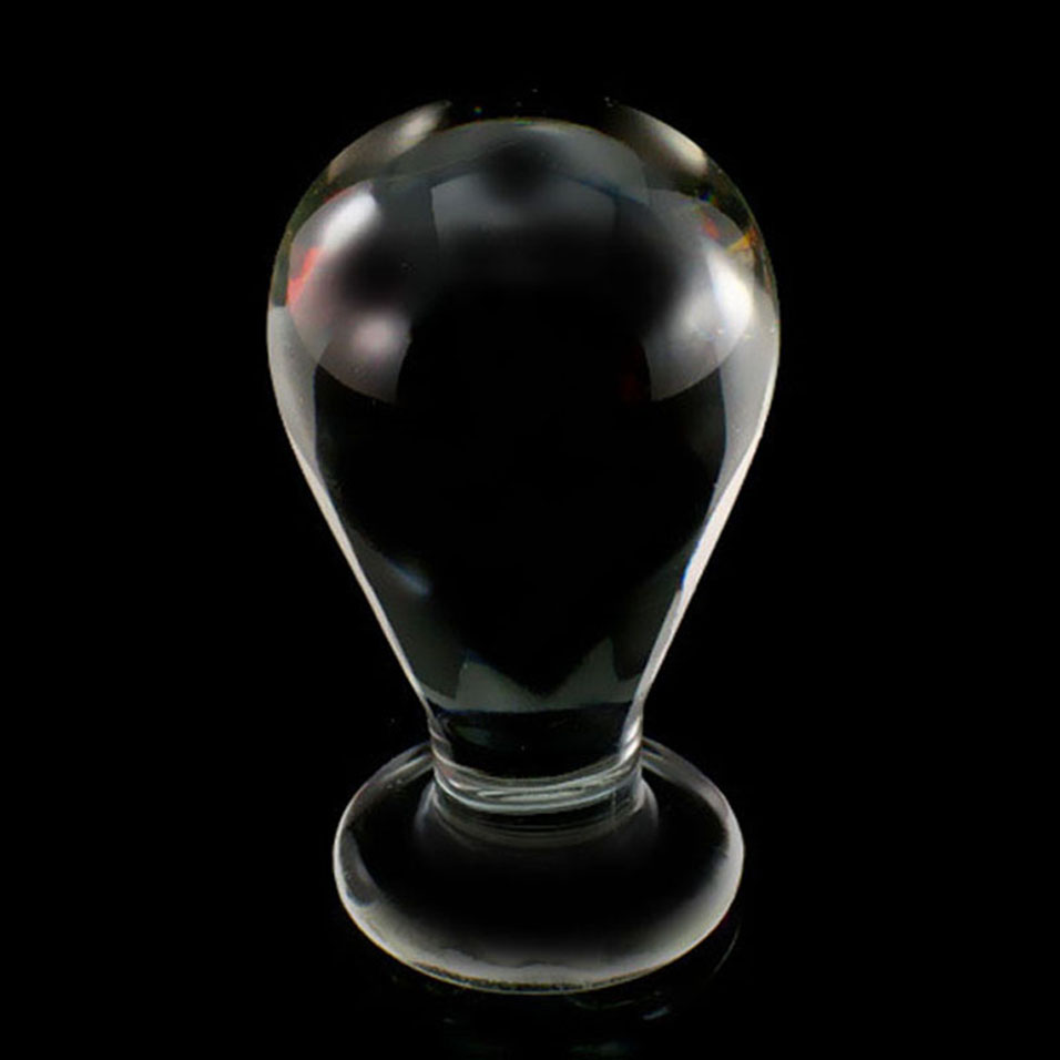 Camatech Large Crystal Glass Butt Plug Gspot Stimulator Pyrex Vaginal Bead Dildo For Men Women - 2