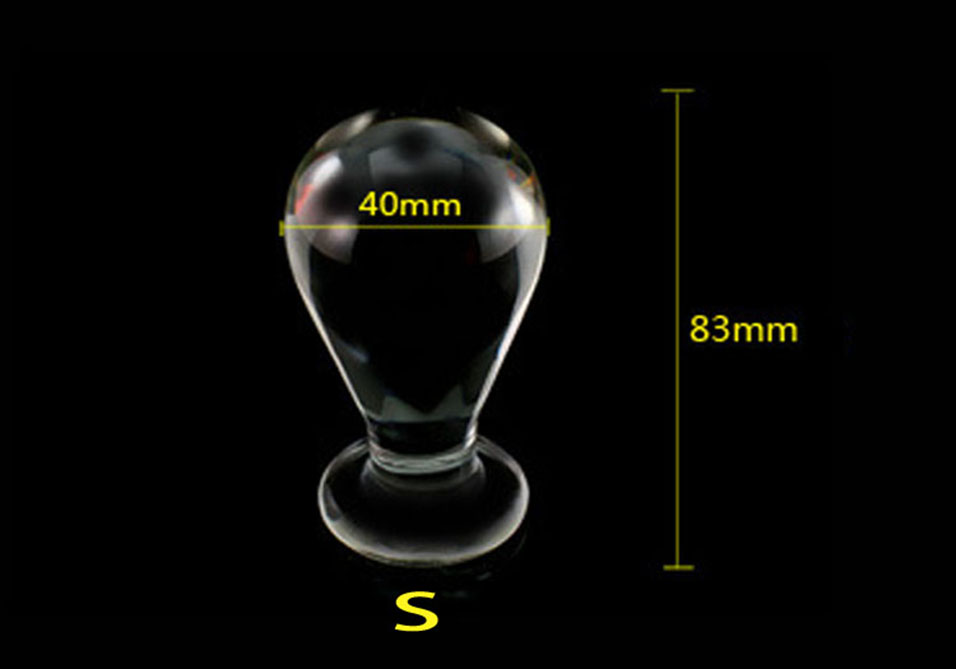 Camatech Large Crystal Glass Butt Plug Gspot Stimulator Pyrex Vaginal Bead Dildo For Men Women - 5