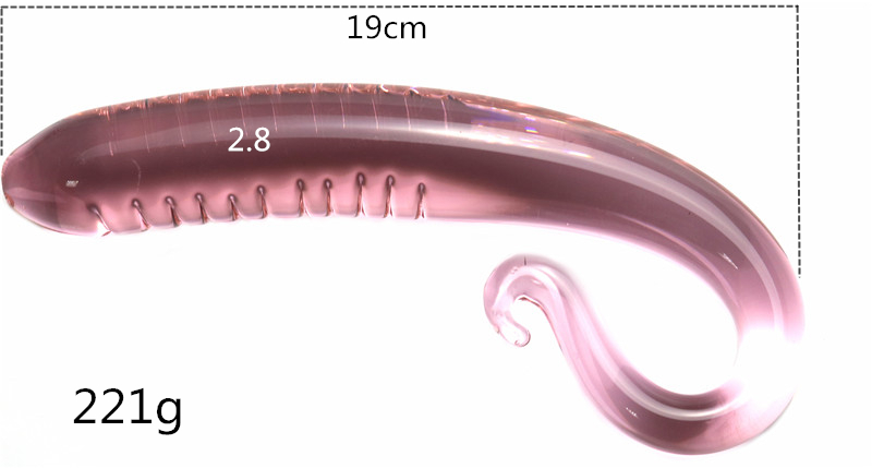 Dualheaded Crystal Glass Dildo 19cm Realistic Penis Anal Plug Masturbation Toy For Women Gay Sex Play - 4