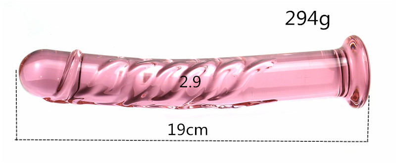Dualheaded Crystal Glass Dildo 19cm Realistic Penis Anal Plug Masturbation Toy For Women Gay Sex Play - 6