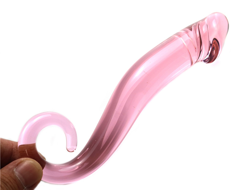 Dualheaded Crystal Glass Dildo 19cm Realistic Penis Anal Plug Masturbation Toy For Women Gay Sex Play - 9