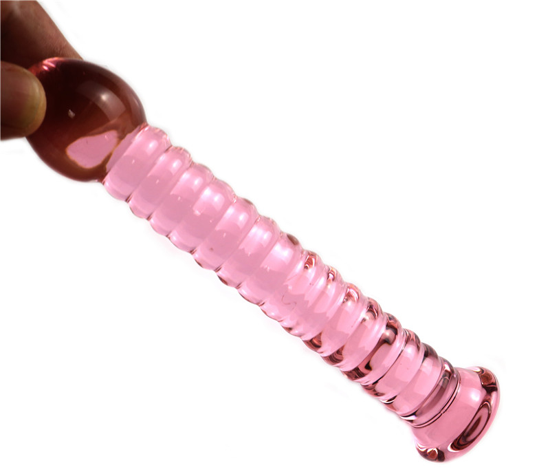 Dualheaded Crystal Glass Dildo 19cm Realistic Penis Anal Plug Masturbation Toy For Women Gay Sex Play - 14