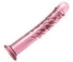 19cm Crystal Glass Long Double Heads Realistic Dildo Anal Plug Masturbation Butt Penis Big Dick Sex Toys For Women Gay - 2