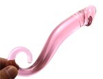 19cm Crystal Glass Long Double Heads Realistic Dildo Anal Plug Masturbation Butt Penis Big Dick Sex Toys For Women Gay - 3