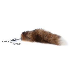 Love Fox Tail Anal Plug Butt Toys Gay Sex For Couples Buttplug Toy J117 - 2