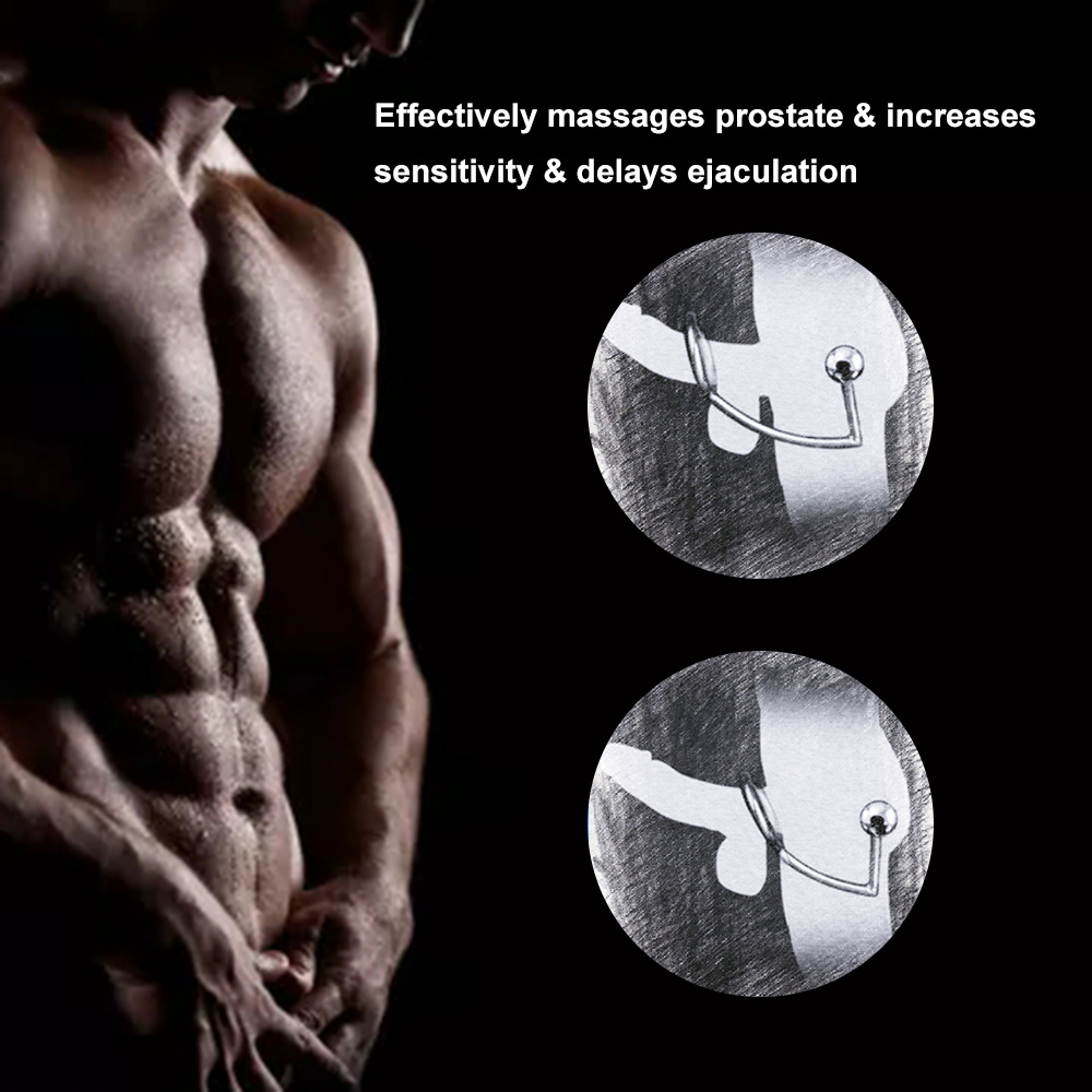45mm Stainless Steel Anal Plug Prostate Massager With Cock Ring Adult Sex Toy For Couples Gays Fetish Enthusiasts - 5