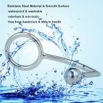 Stainless Steel Anal Plug With Ball & Cock Ring Butt Hook 45mm Prostate Massager Fetish Adult Sex Toys For Couples Gays - 4