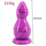 29 5x12cm Super Huge Thick Anal Plug Dildo Gaint Suction Cup Large Big Butt Pagoda Adult Sex Toys For Women Men - 2