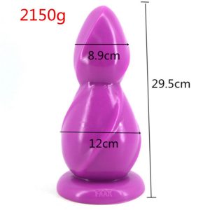 29 5x12cm Super Huge Thick Anal Plug Dildo Gaint Suction Cup Large Big Butt Pagoda Adult Sex Toys For Women Men - 2