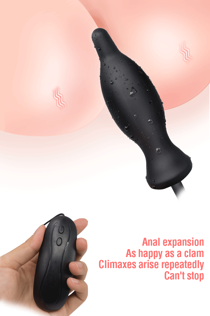 10speed Vibrating Anal Plug Inflatable Prostate Massager Vagina Expander Sexual Wellness Toy For Women - 6