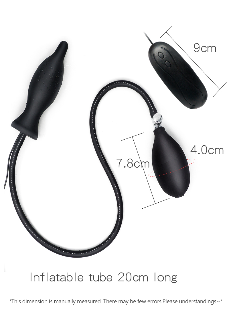 10speed Vibrating Anal Plug Inflatable Prostate Massager Vagina Expander Sexual Wellness Toy For Women - 12