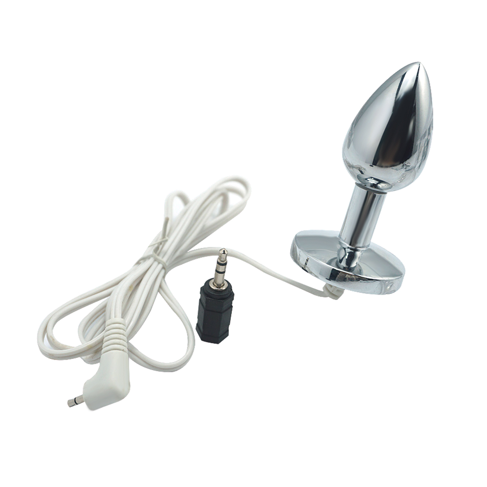 Electro Stimulation Metal Anal Plug Electric Shock Prostate Massager Gspot Stimulator Medical Themed Adult Sex Toy - 6