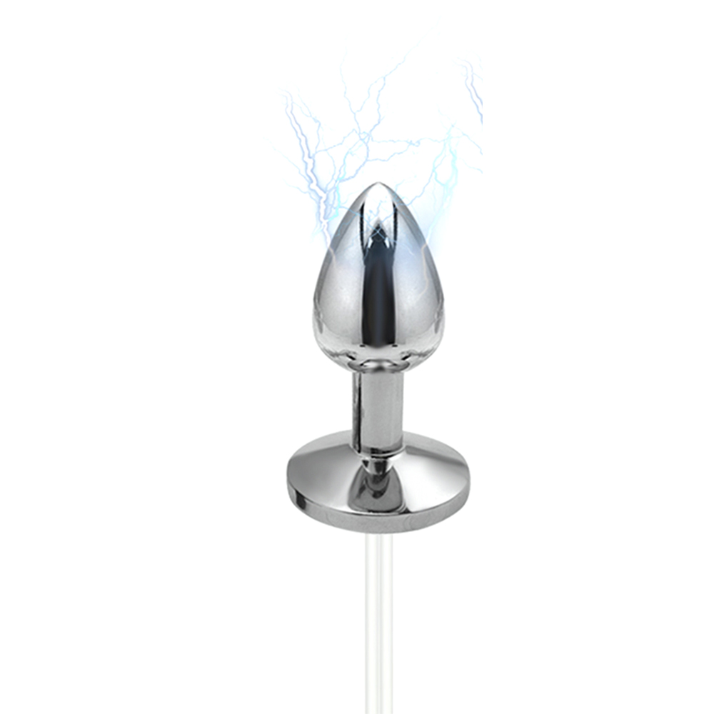 Electro Stimulation Metal Anal Plug Electric Shock Prostate Massager Gspot Stimulator Medical Themed Adult Sex Toy - 8