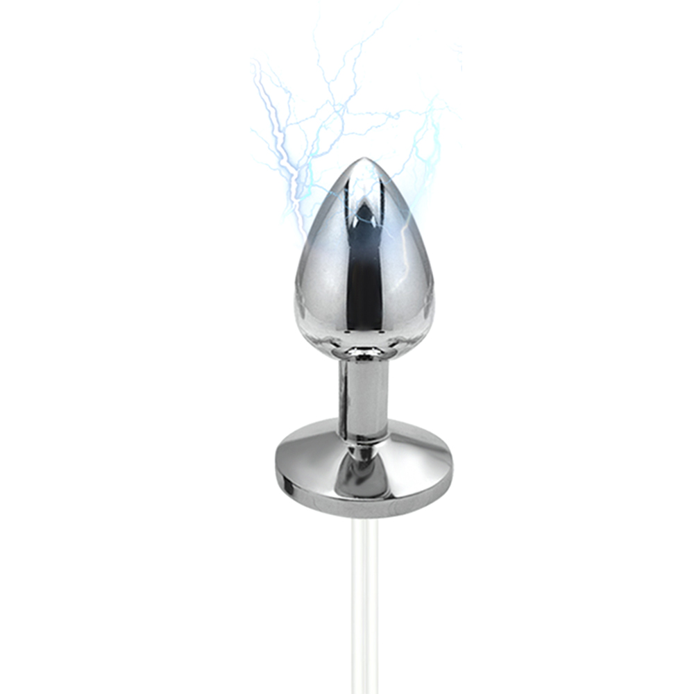 Electro Stimulation Metal Anal Plug Electric Shock Prostate Massager Gspot Stimulator Medical Themed Adult Sex Toy - 9