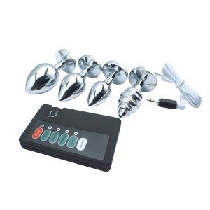 Metal Electric Shock Thread Anal Butt Plug Electro Prostate Massager Sex Toys Electrical Stimulation G Spot Medical Themed