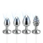 Metal Electric Shock Thread Anal Butt Plug Electro Prostate Massager Sex Toys Electrical Stimulation G Spot Medical Themed - 2