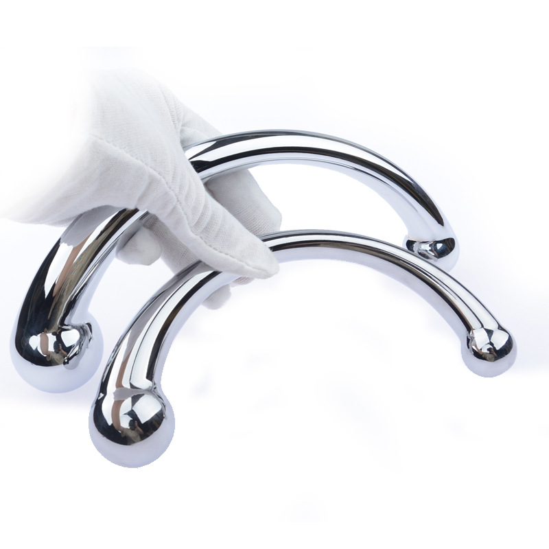 Stainless Steel Anal Butt Plug Gspot Wand Massager Adult Sex Toy For Men Women Couples - 2