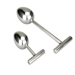 Heavy Type Solid Stainless Steel Long Handle Metal Anal Plug 2 Size Choose Expansion Butt Plugs Sex Toys Buttplug