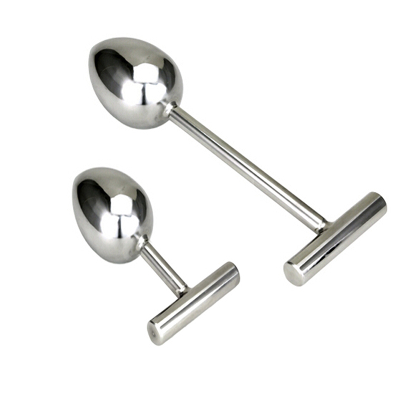 Heavy Type Solid Stainless Steel Long Handle Metal Anal Plug 2 Size Choose Expansion Butt Plugs Sex Toys Buttplug
