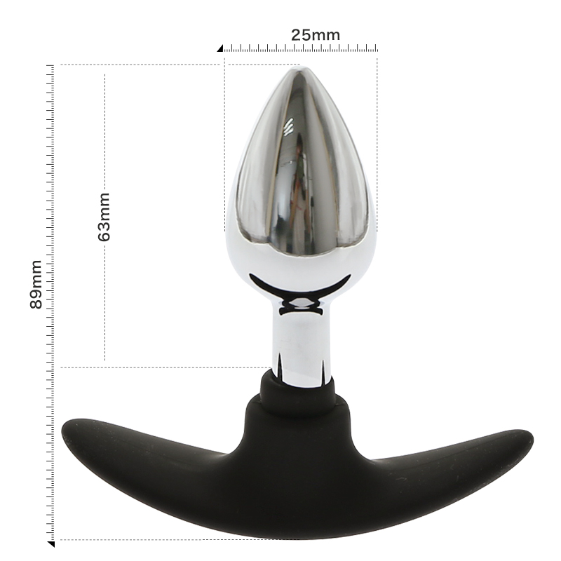 Unisex Metal Anal Plug With Easy Insert Soft Silicone Sleeve For Comfortable Outdoor Wear Adult Pleasure Toys - 6