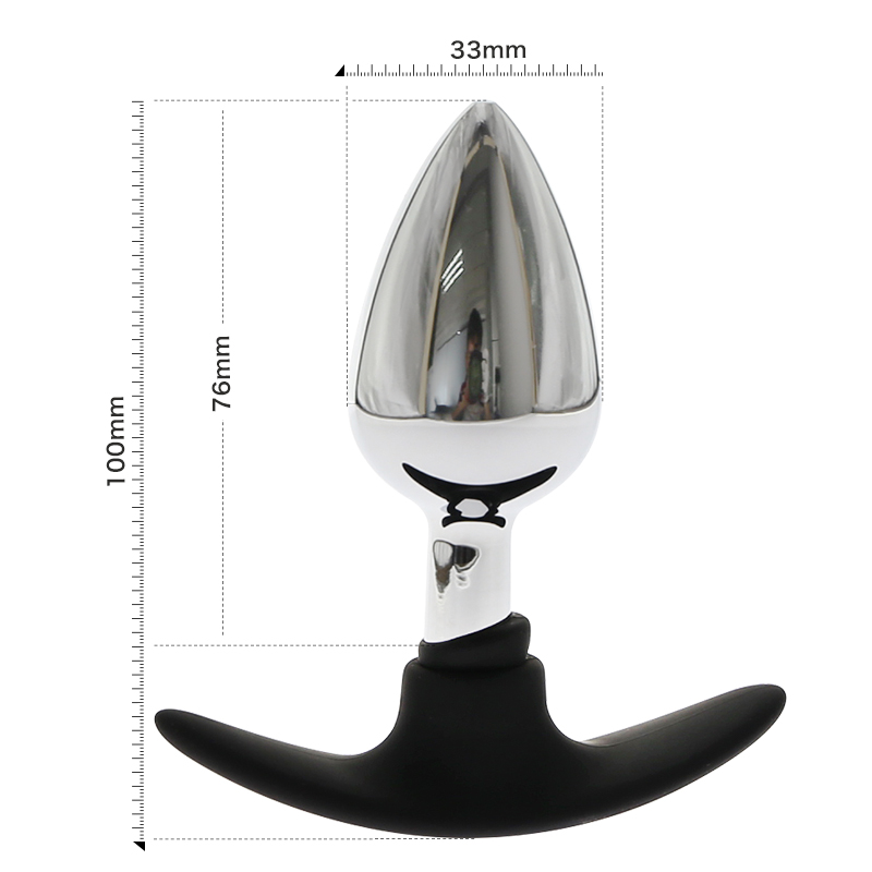 Unisex Metal Anal Plug With Easy Insert Soft Silicone Sleeve For Comfortable Outdoor Wear Adult Pleasure Toys - 7