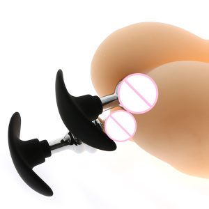 Diy Toys Unisex Metal Anal Plug Outdoor Wear Butt With Softable Silicone Sleeve Sex Easy Insert