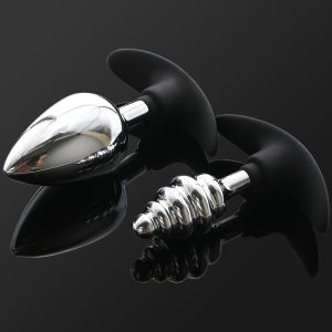 Diy Toys Unisex Metal Anal Plug Outdoor Wear Butt With Softable Silicone Sleeve Sex Easy Insert - 2